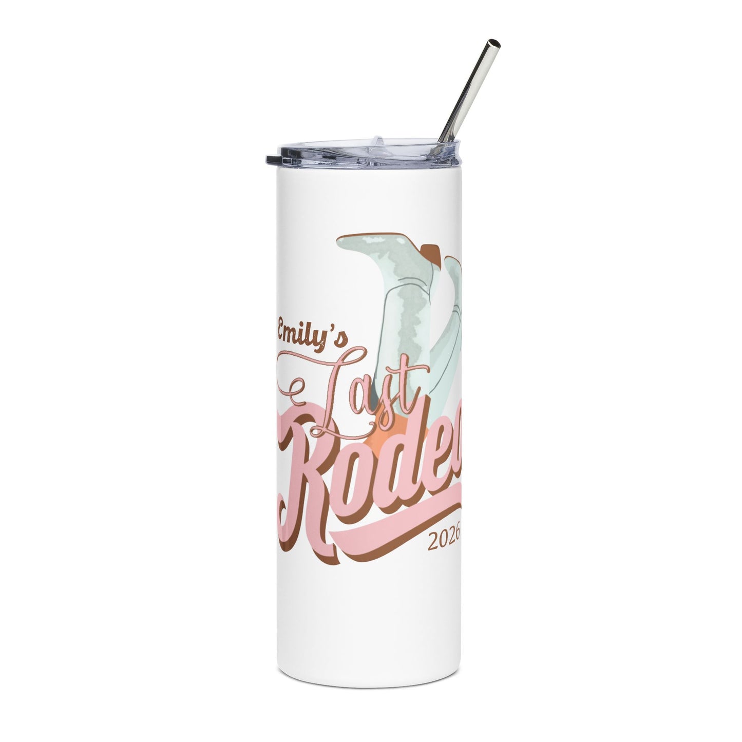 Last Rodeo Tumbler • Western Bachelorette Cup • Personalized Cowgirl Bachelorette Gift • Nashville Bach Trip Drinkware