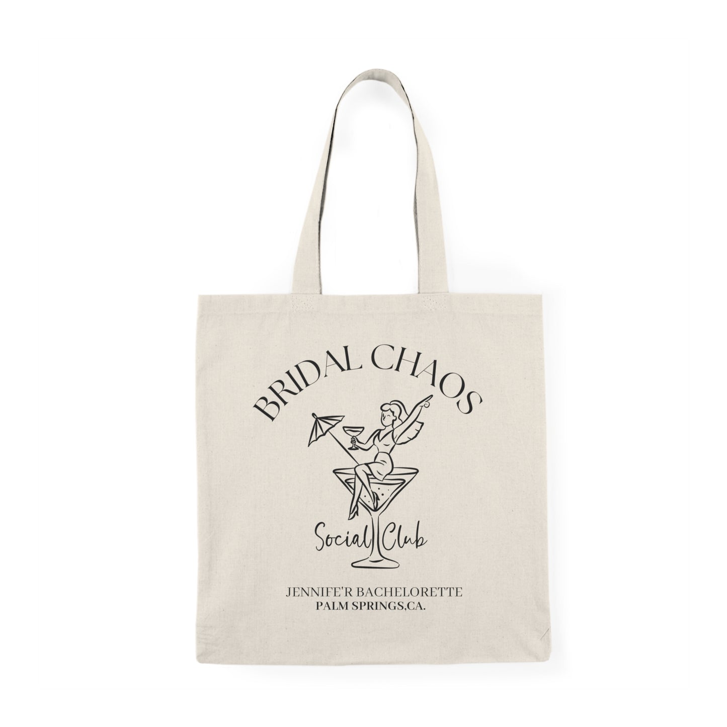 Personalized Bachelorette Tote Bag | Bridal Chaos Weekend Favor
