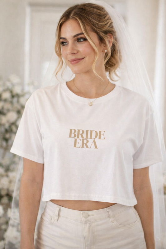 Bride Era Crop Top | Bridal Outfit for Bachelorette & Wedding Events