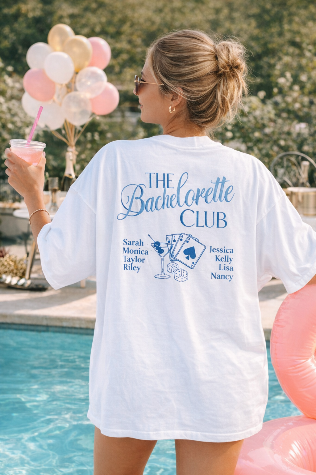 Bachelorette Party Oversized T-Shirt | The Bachelorette Club Bridal Tee