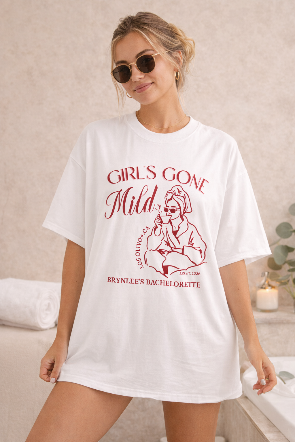 Bachelorette Party Oversized T-Shirt | Girls Gone Mild Bridal Tee