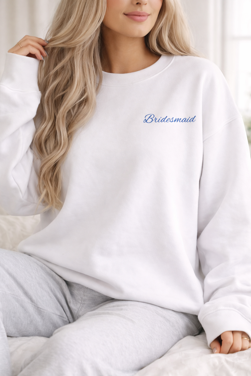 Bridesmaid Sweatshirt | Bridal Party Getting Ready Outfit