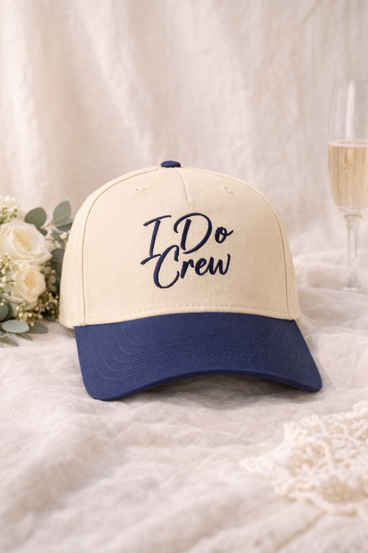 I Do Crew Hat | Bridal Party Baseball Cap | Bachelorette Weekend Hat | Wedding Party Gift for Bridesmaids