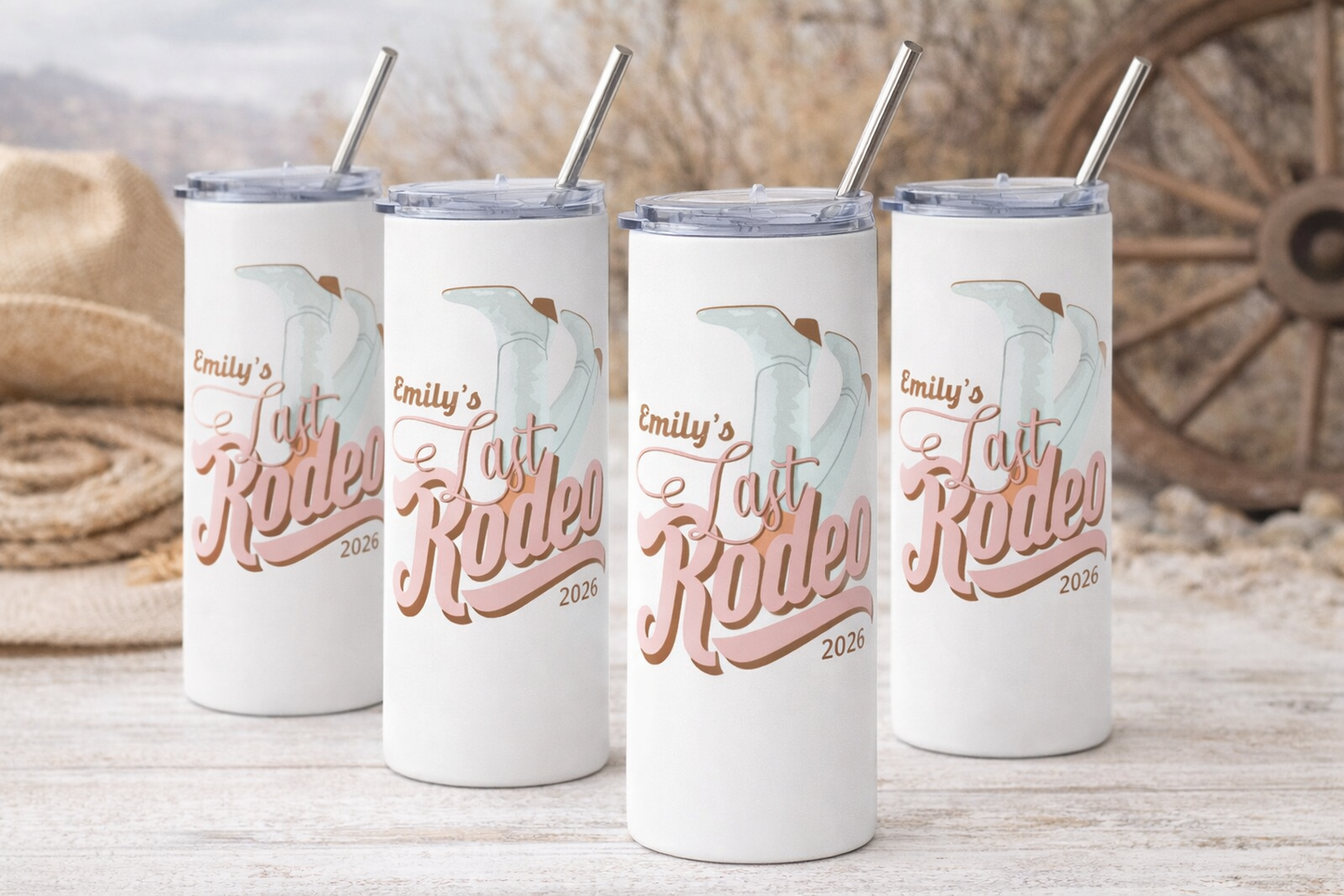 Last Rodeo Tumbler • Western Bachelorette Cup • Personalized Cowgirl Bachelorette Gift • Nashville Bach Trip Drinkware