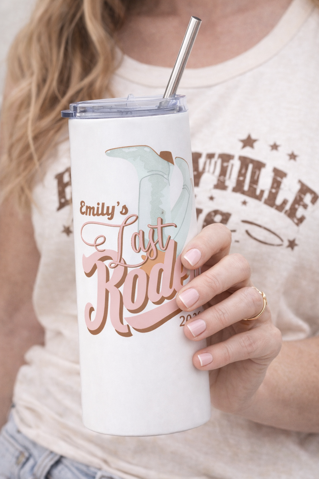 Last Rodeo Tumbler • Western Bachelorette Cup • Personalized Cowgirl Bachelorette Gift • Nashville Bach Trip Drinkware