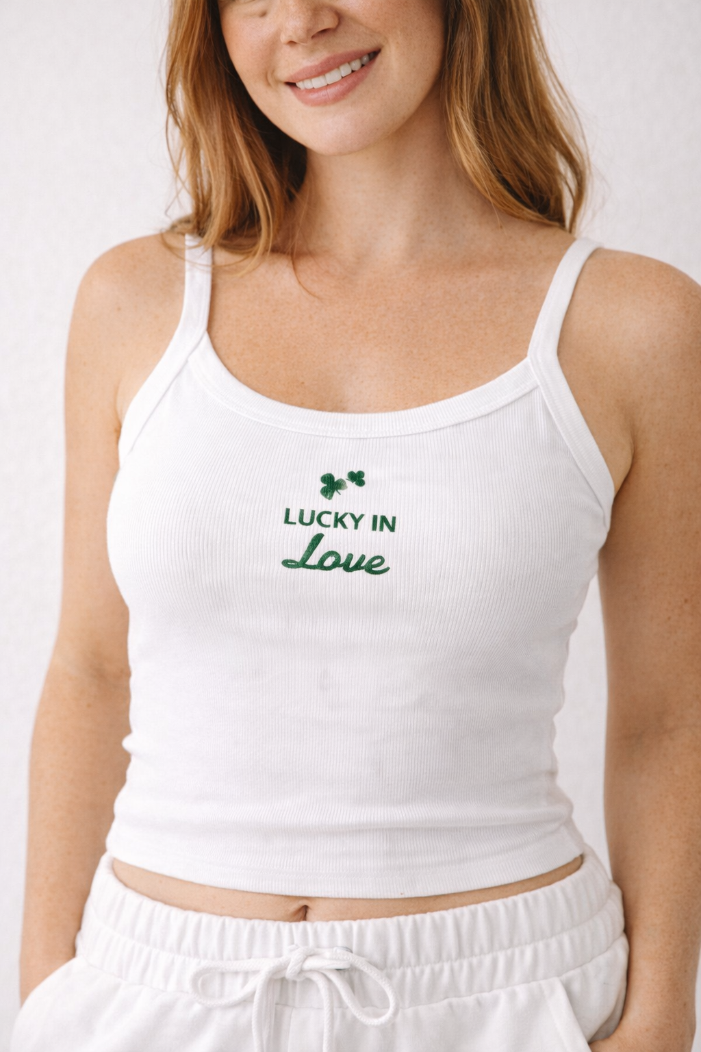 Lucky in Love Bride Tank Top | Bridal Outfit for Wedding Events