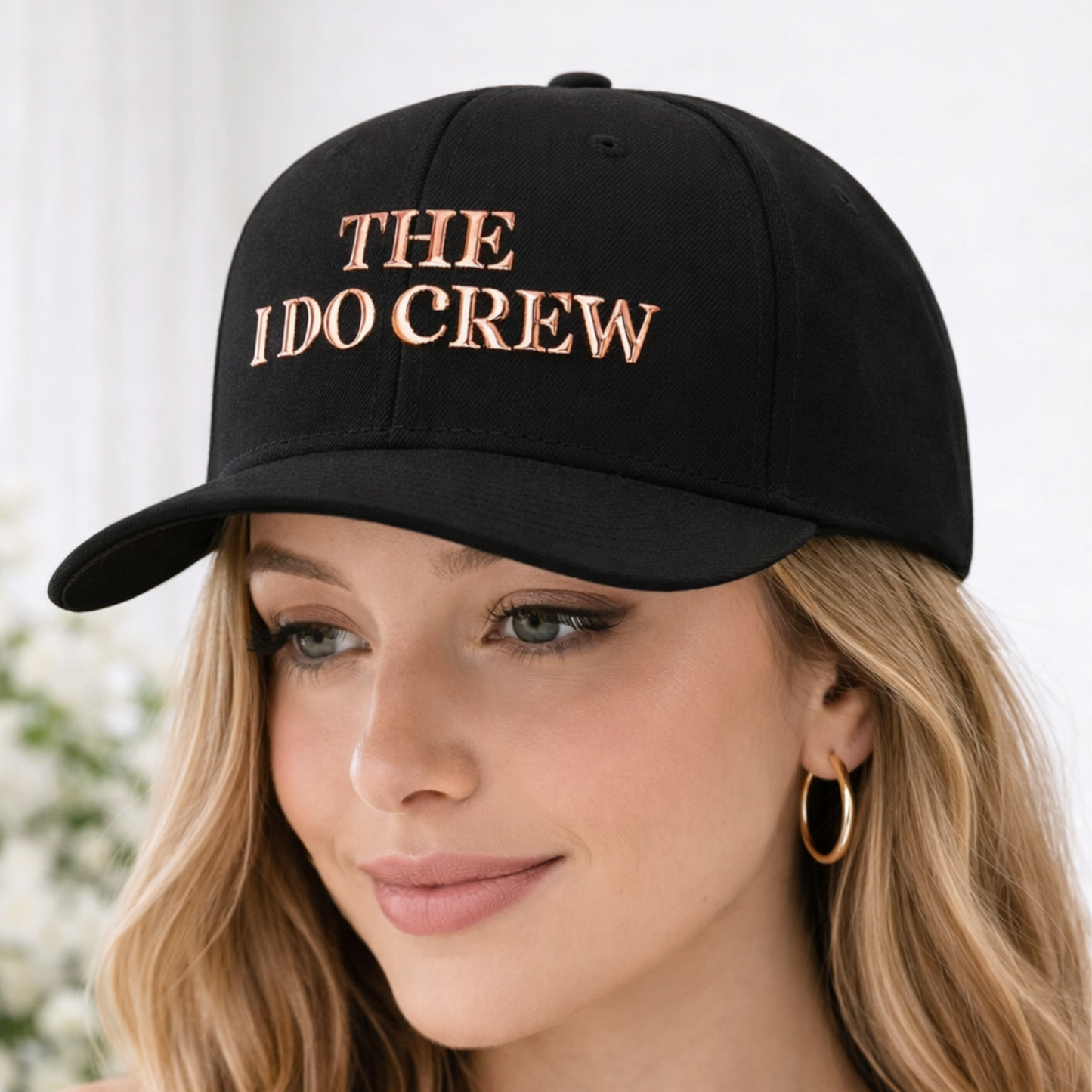 The I Do Crew Hat – Bridal Party Baseball Cap | Bachelorette & Wedding Weekend Hat-Snapback Hat
