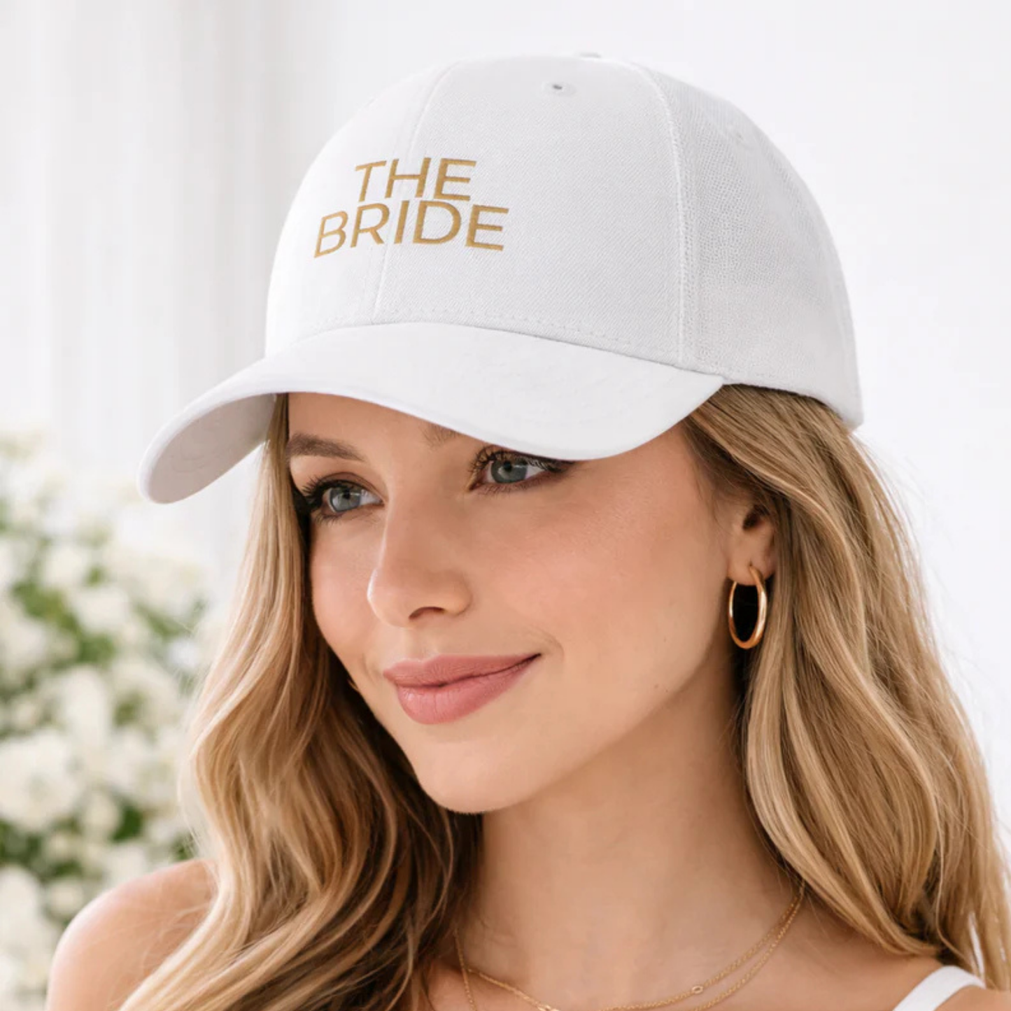 The Bride Embroidered Hat – Minimal Bridal Baseball Cap, Trucker Cap