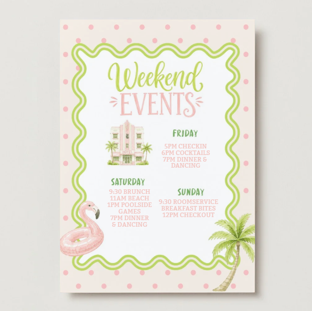 Margarita Bachelorette Weekend Invitation